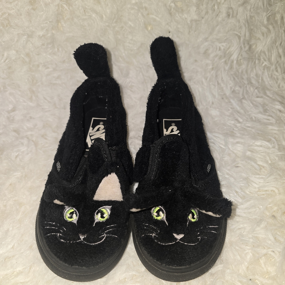 Vans Black Cat Slippers